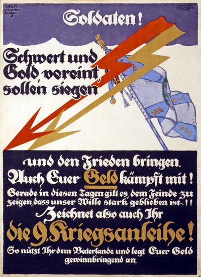 Campaña de recaudación de fondos alemana para el 9º Préstamo de Guerra, 1914-18 de Siegmund von Suchodolski